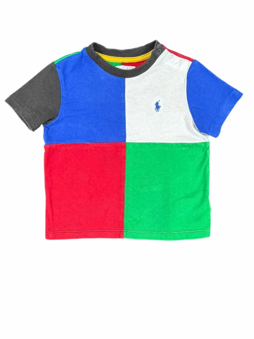 RALPH LAUREN Baby Boy Color-Blocked Cotton Jersey Tee - 12M